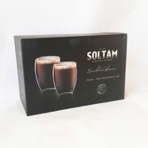 זוג כוסות Soltam דופן כפולה 350 מ”ל