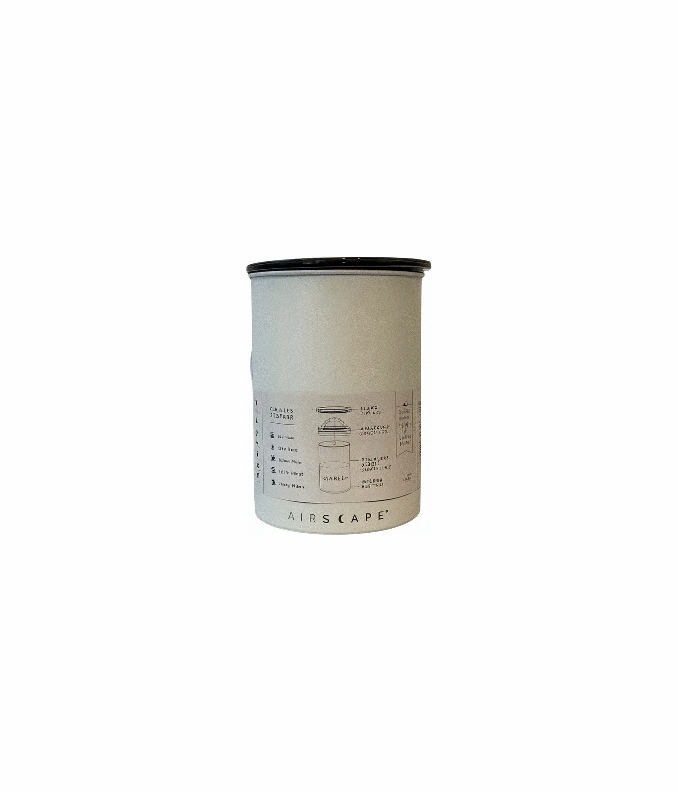 קופסת אחסון 500g לבן -AirScape | אספרסימו
