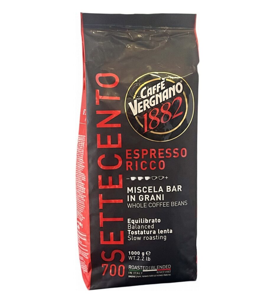 פולי קפה Vergnano 1882 – Espresso Ricco 1 ק”ג | אספרסימו