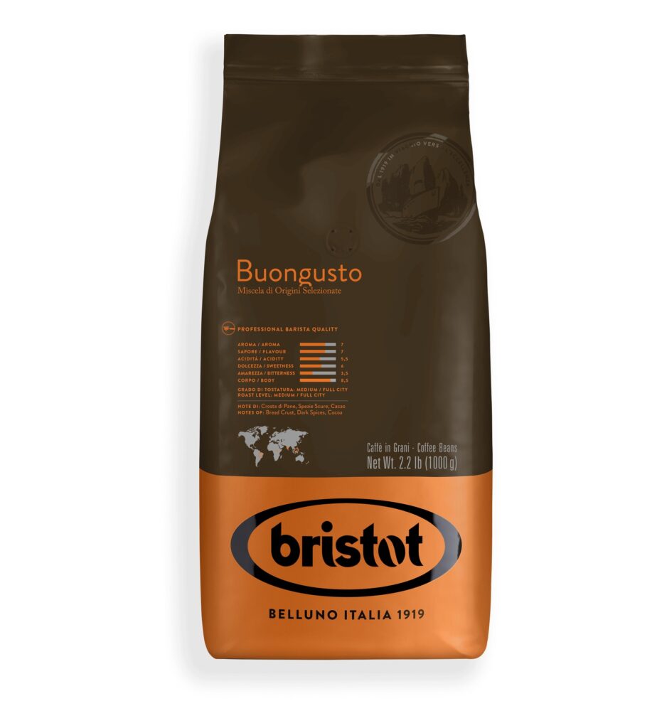 פולי קפה Bristot Bongousto – 1 ק”ג | אספרסימו
