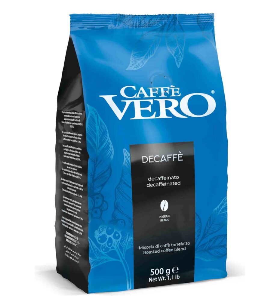 פולי קפה נטול קפאין 500 גרם Caffe Vero Decaff | אספרסימו