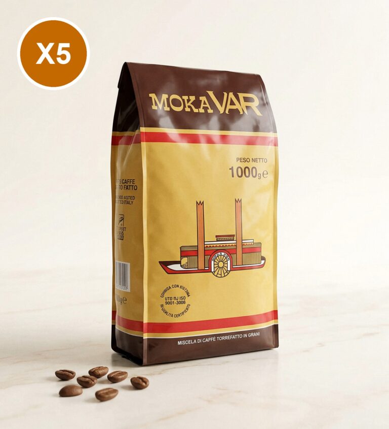 מארז 5 ק"ג פולי קפה מוקה בר ורניני Varanini Moka VAR | אספרסימו