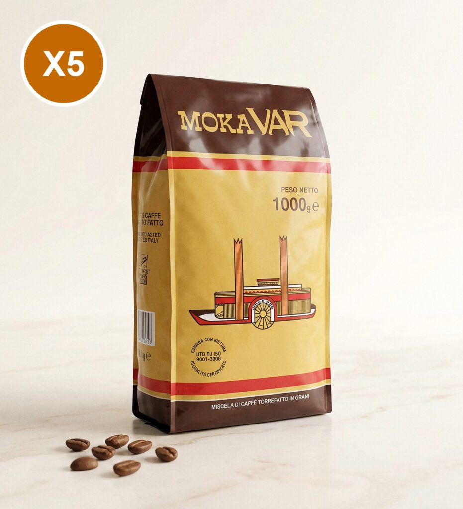 מארז 5 ק"ג פולי קפה מוקה בר ורניני Varanini Moka VAR | אספרסימו