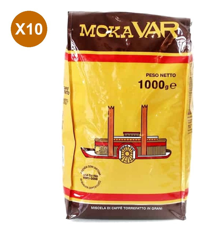 מארז 10 ק"ג פולי קפה מוקה בר ורניני Varanini Moka VAR | אספרסימו