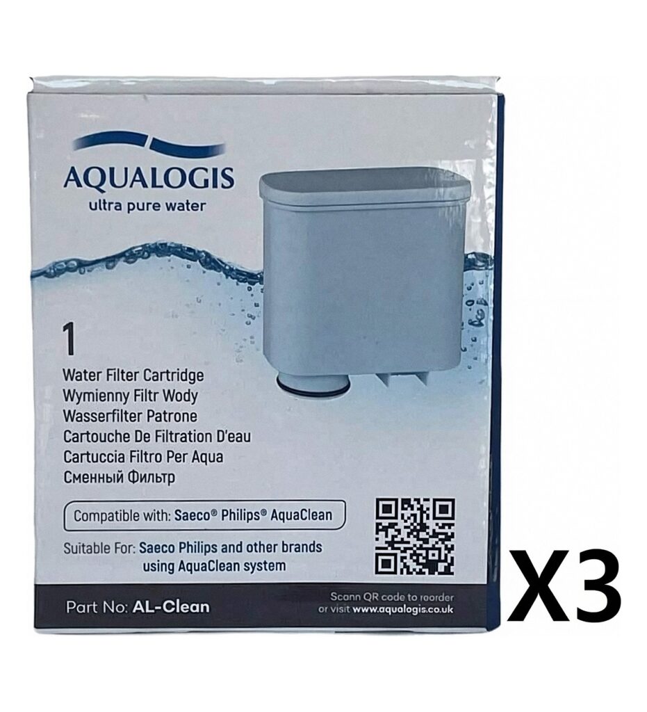 3 פילטרים AQUALOGIS AL-Clean תואמים Saeco/Philips AquaClean | אספרסימו