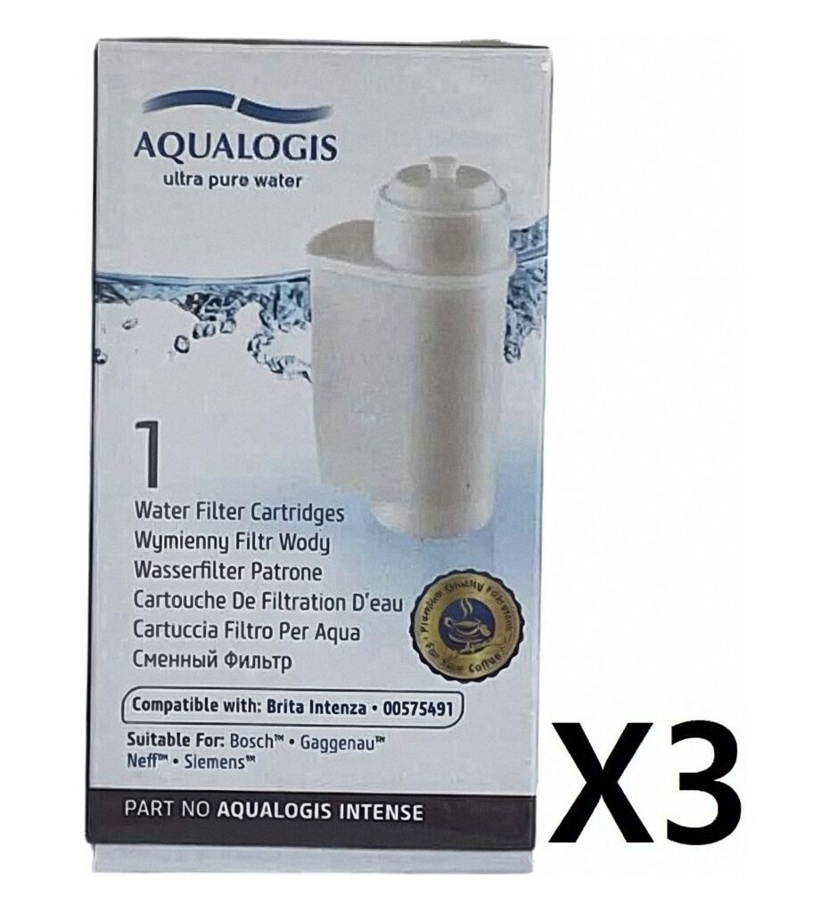 מארז 3 פילטרים AQUALOGIS AL-Inte תואמים Brita Intenza | אספרסימו
