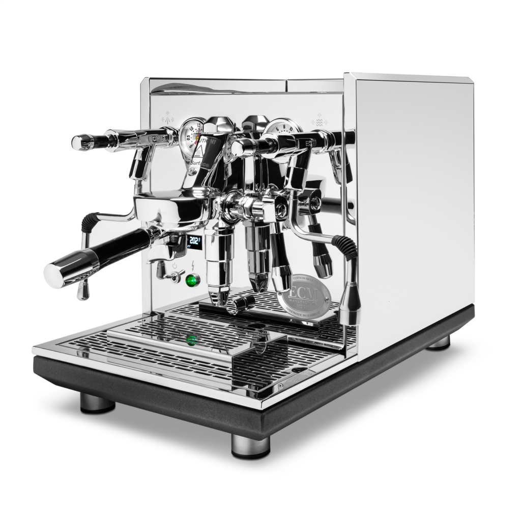 מכונת קפה ידנית צבע שחור מחוספס ECM Synchronika Heritage Dual Boiler - תמונה 7 | אספרסימו