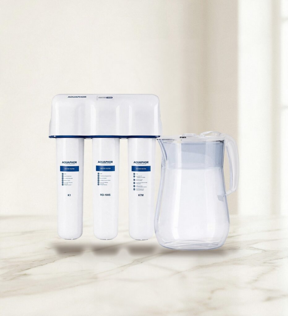 מערכת טיהור מים Aquaphor RO-100S – אוסמוזה הפוכה ללא מיכל אגירה | אספרסימו