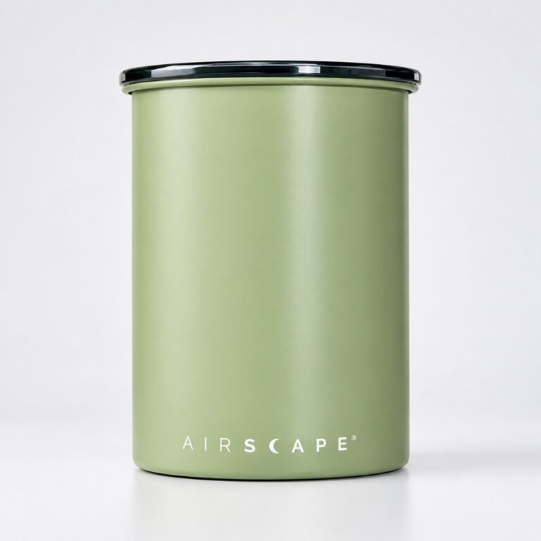 קופסת אחסון 500g ירוק – AirScape | אספרסימו