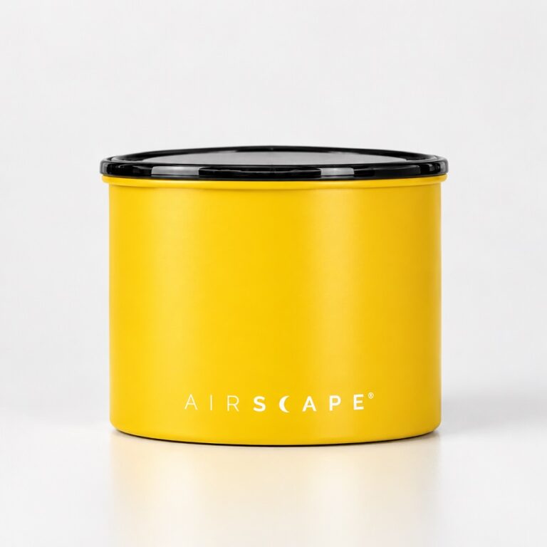 קופסת אחסון 250g צהוב – AirScape | אספרסימו