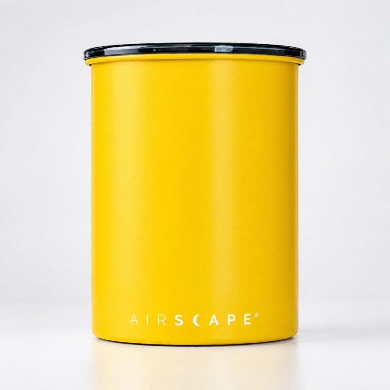 קופסת אחסון 500g צהוב – AirScape | אספרסימו